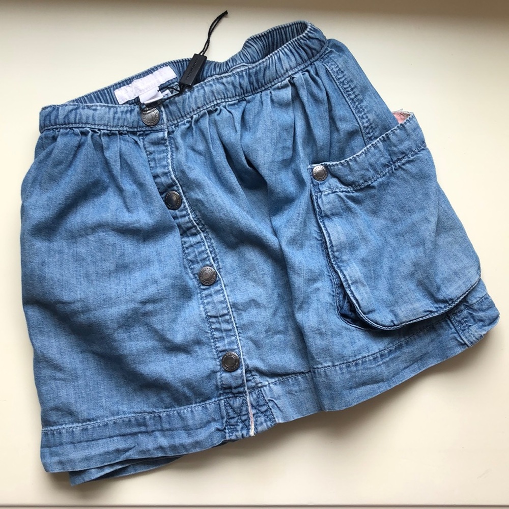 Burberry Chambray Denim Skirt